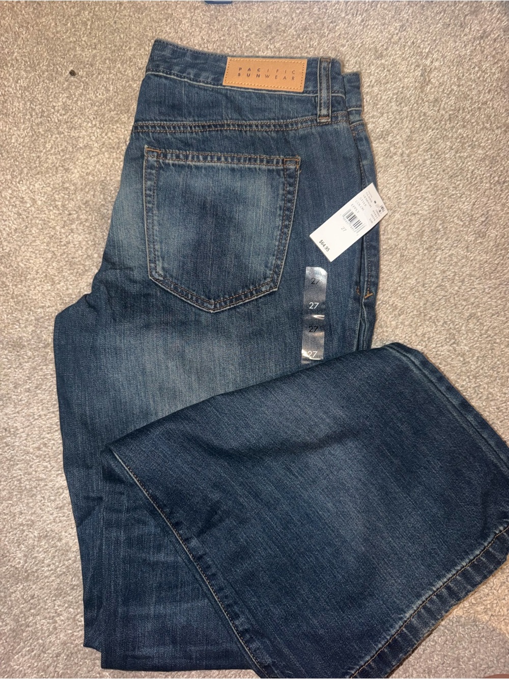 Woman’s Dark Blue Low Rise Denim Jeans - Classic Straight Fit